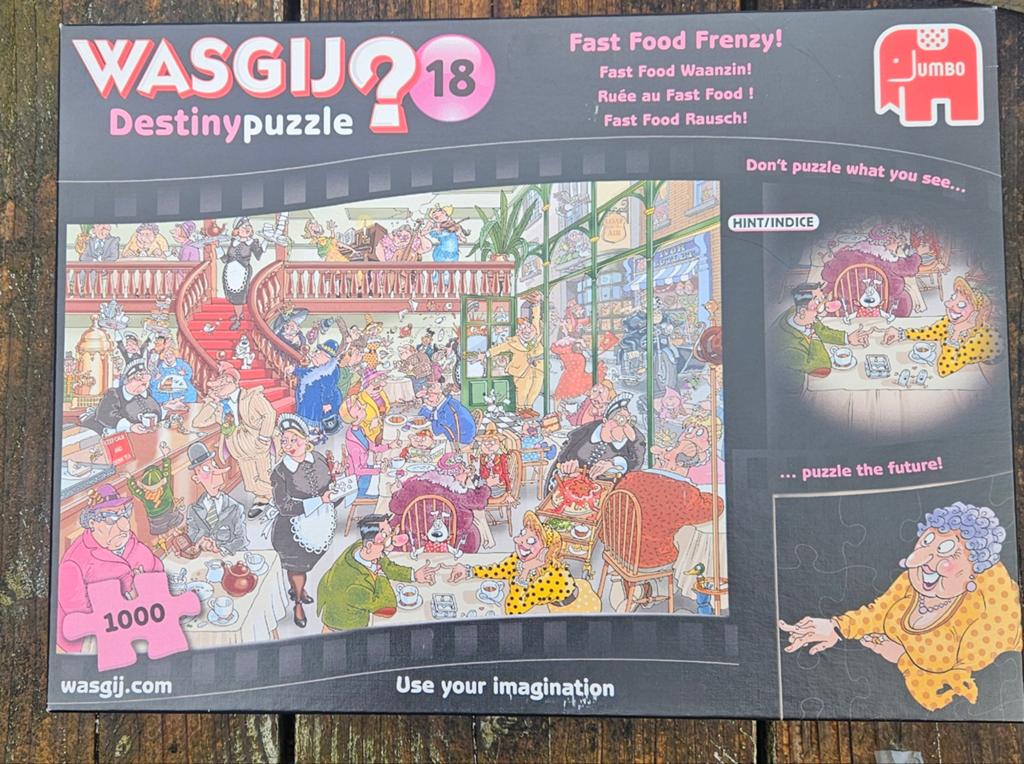 Wasgij Destiny 18: Fast Food Frenzy! 1000 stukjes puzzel, Hobby en Vrije tijd, Denksport en Puzzels, Ophalen, 500 t/m 1500 stukjes