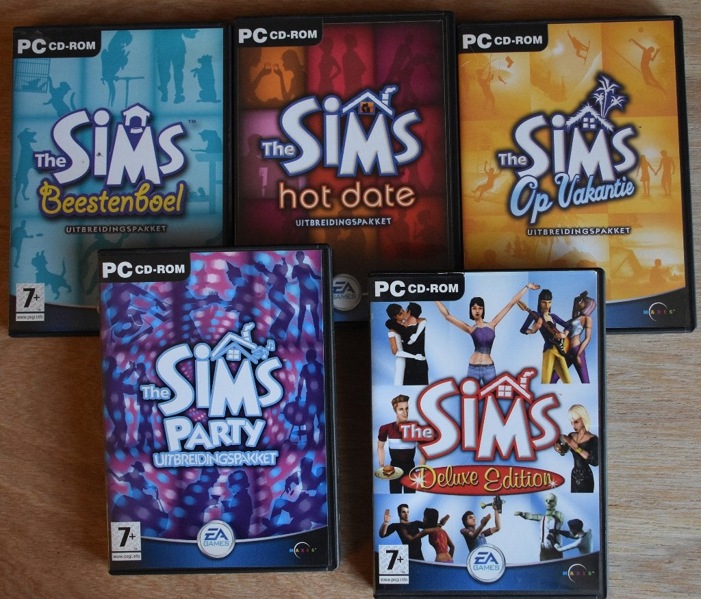 Sims spellen - pakket met uitbreidingen, Spelcomputers en Games, 1 speler, Eén computer, Ophalen of Verzenden, Zo goed als nieuw