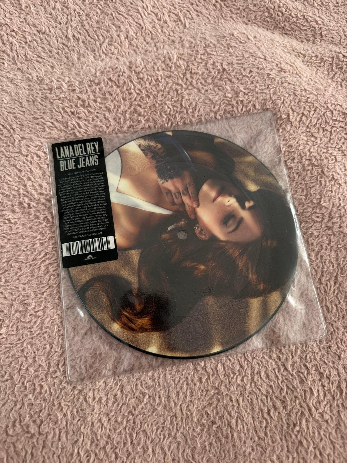 Lana Del Rey - Blue Jeans Picture Disc Vinyl - Zeldzaam, Gebruikt, 10 inch, Pop, Ophalen of Verzenden