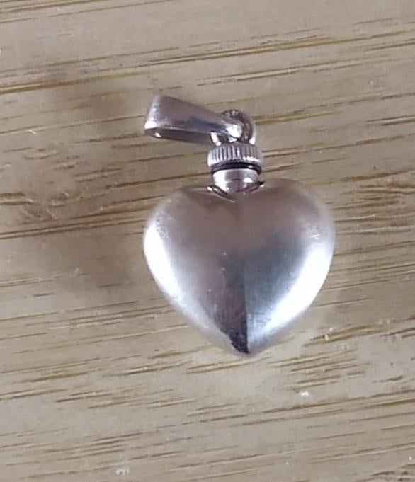 hart hangertje zilver, volgnr 17, Gebruikt, Ophalen of Verzenden, Hart, Zilver