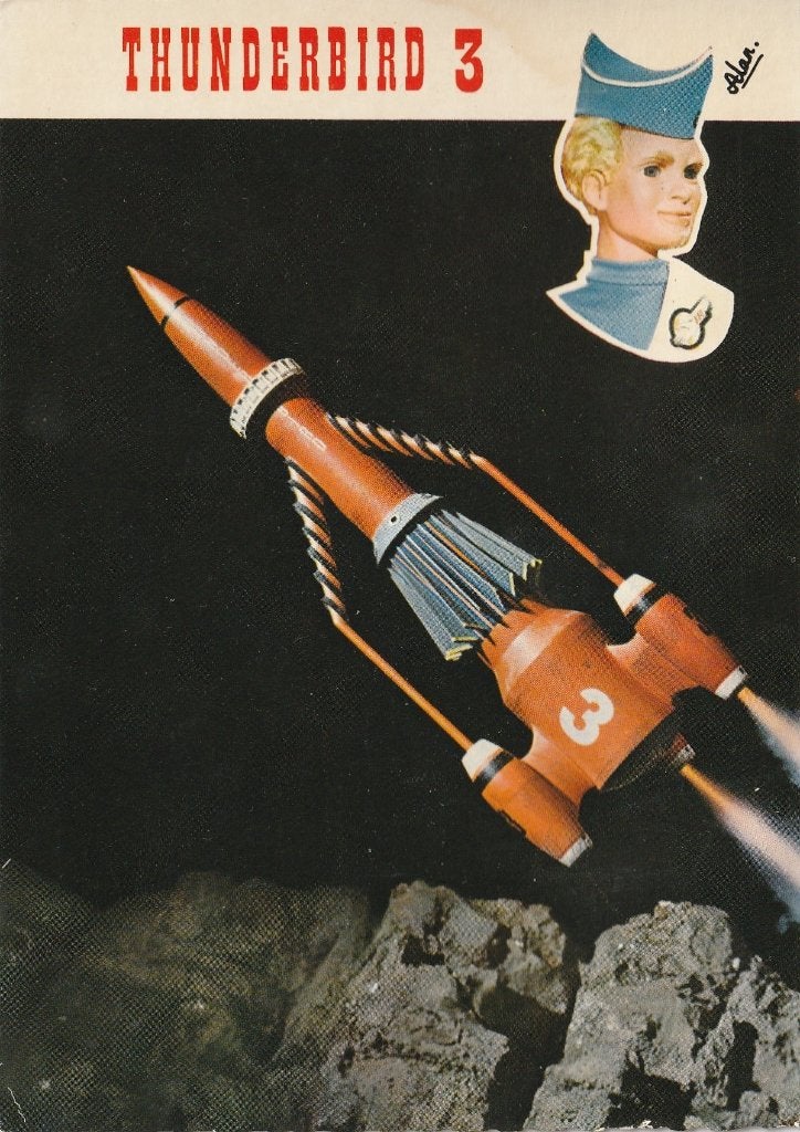 THUNDERBIRDS 3 ALAN UIT 1965 MOOIE OUDE KAART KN925, Ophalen of Verzenden, 1960 tot 1980, Ongelopen, Sterren en Beroemdheden