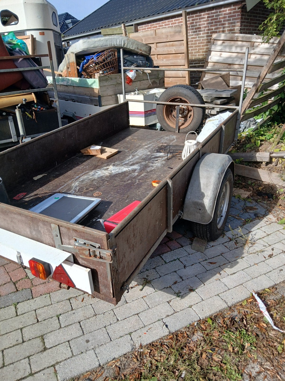 Robuuste aanhangwagen - Ideaal voor klussen en transport, Ophalen, Gebruikt