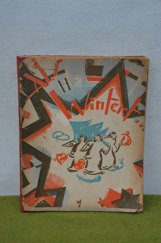 antiek boek van Anton Pieck: Als het wintert uit 1935, 112bl, Ophalen of Verzenden, Gelezen, Anton Pieck, Prentenboek
