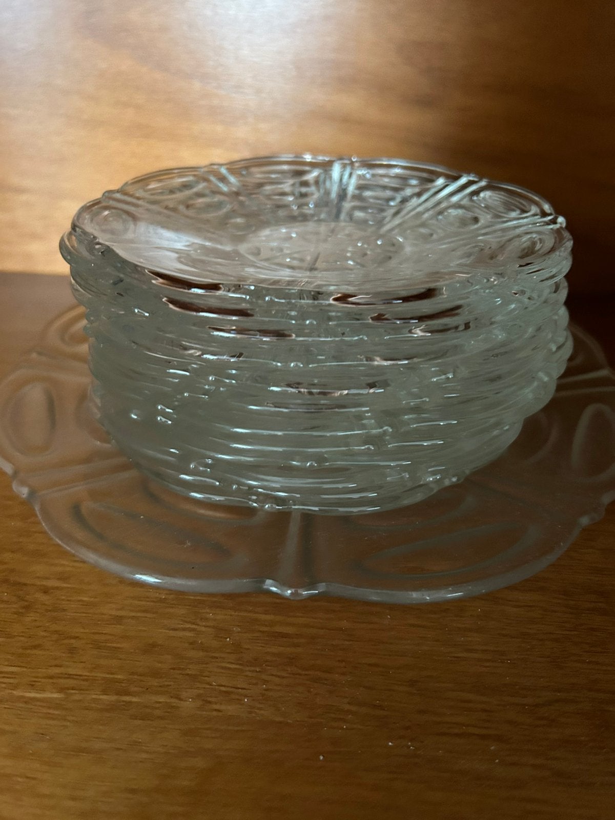 Gebak set glas, Ophalen, Zo goed als nieuw, Glas of Kopje