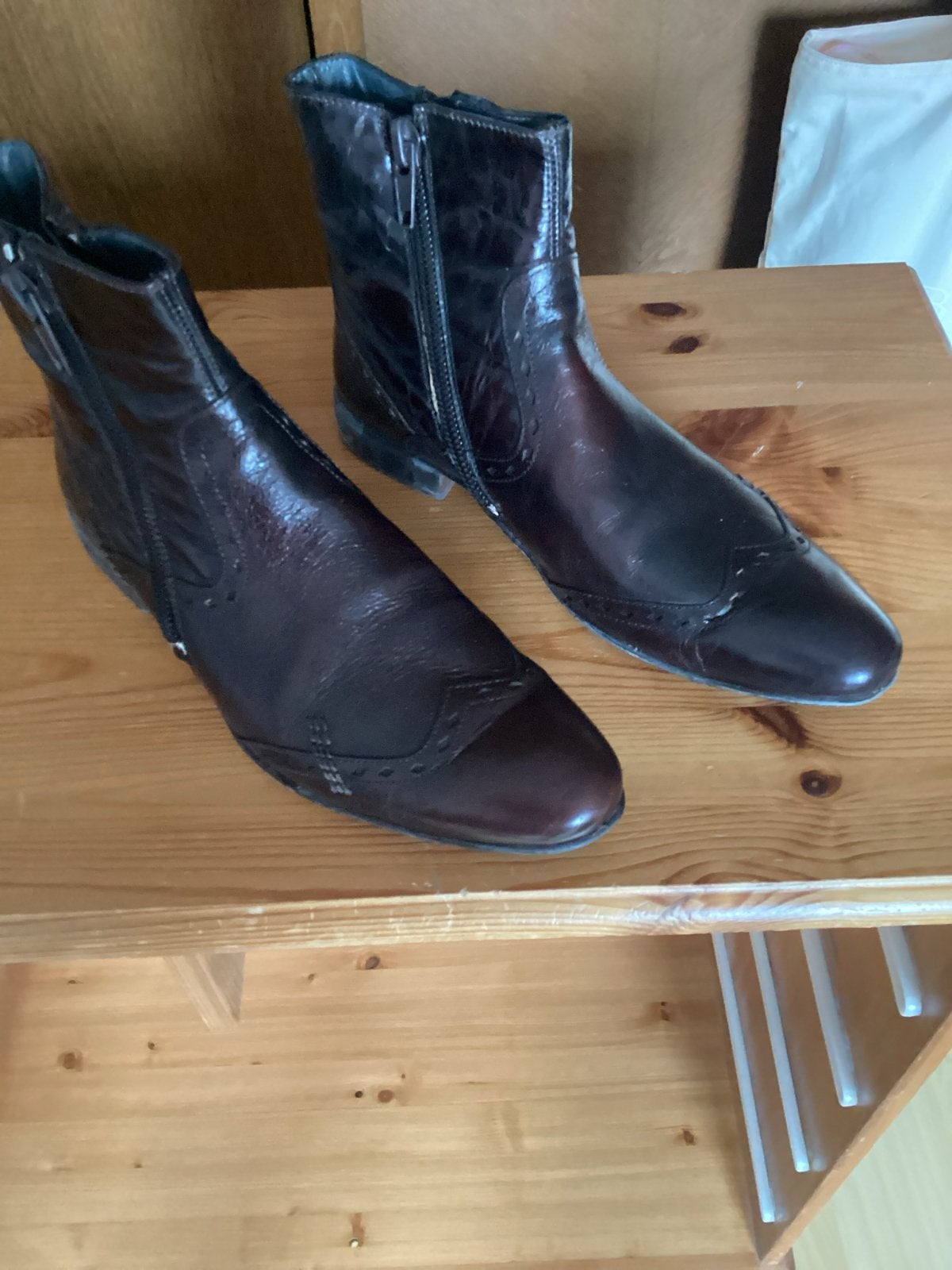 Stijlvolle donkerbruine Mexx boots voor heren, maat 41, Bruin, Boots, Ophalen of Verzenden, Zo goed als nieuw