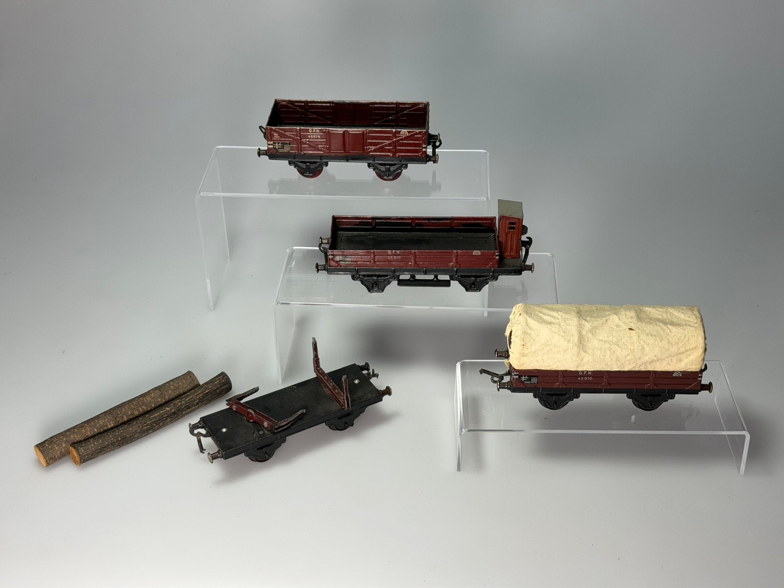 Mooie Fleischmann spoor 0 wagons, Antiek en Kunst, Ophalen of Verzenden