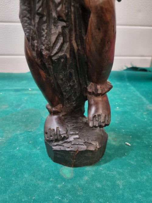 beeld jager indonesisch vintage, Verzenden