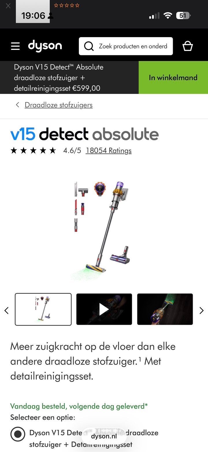 Dyson v15 detect absolute