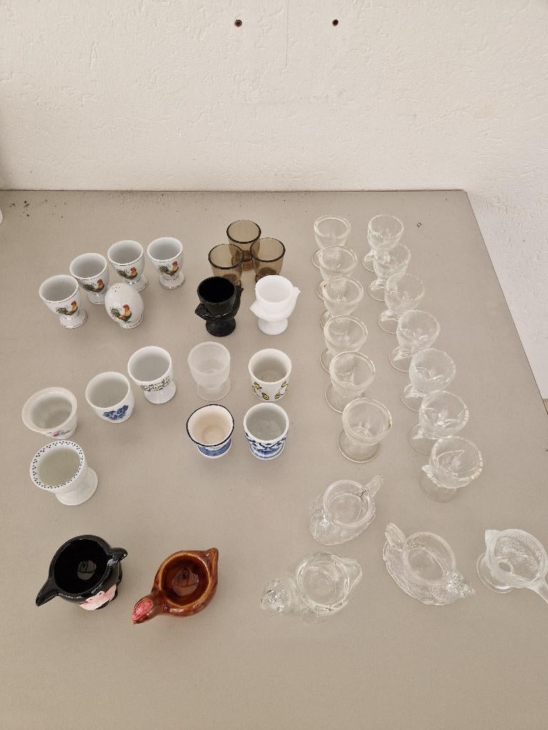Eierdopjes div set, Gebruikt, Overige typen, Ophalen of Verzenden, Wedgwood