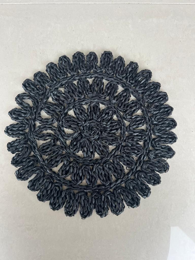 Placemat Liko 38cm Zwart - set van  6, Ophalen of Verzenden, Zo goed als nieuw