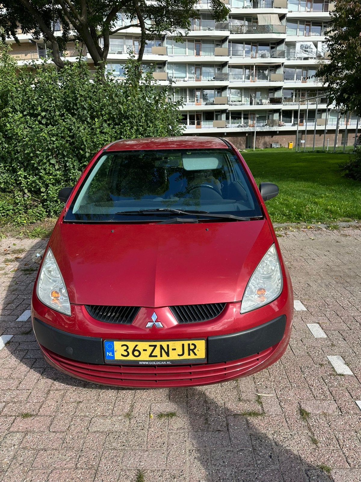 Mitsubishi Colt 1.1 Mivec CZ3 2008 Rood, Auto's, Voorwielaandrijving, 74 pk, Origineel Nederlands, Handgeschakeld