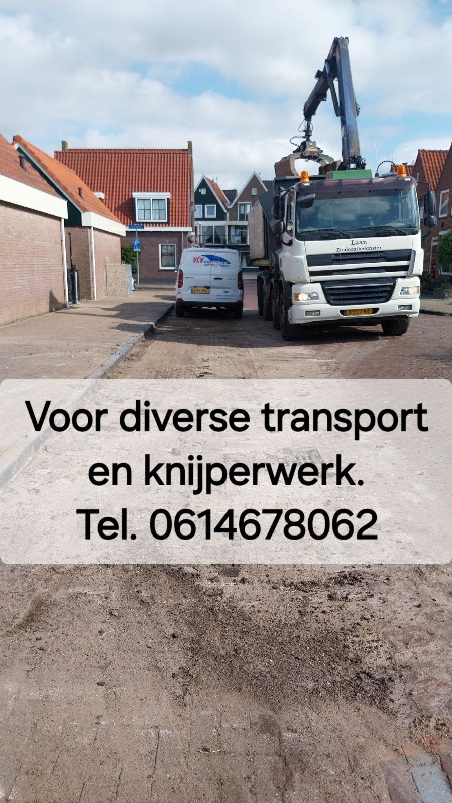 zand/grond puin groenafval afvoeren knijperauto afgraven., Ophalen of Verzenden, Overige typen