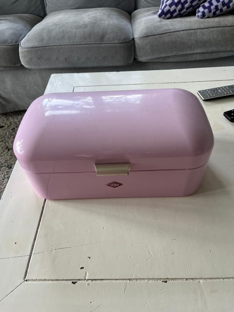 Wesco Broodtrommel - Roze, Ophalen, Gebruikt, Roze, Metaal