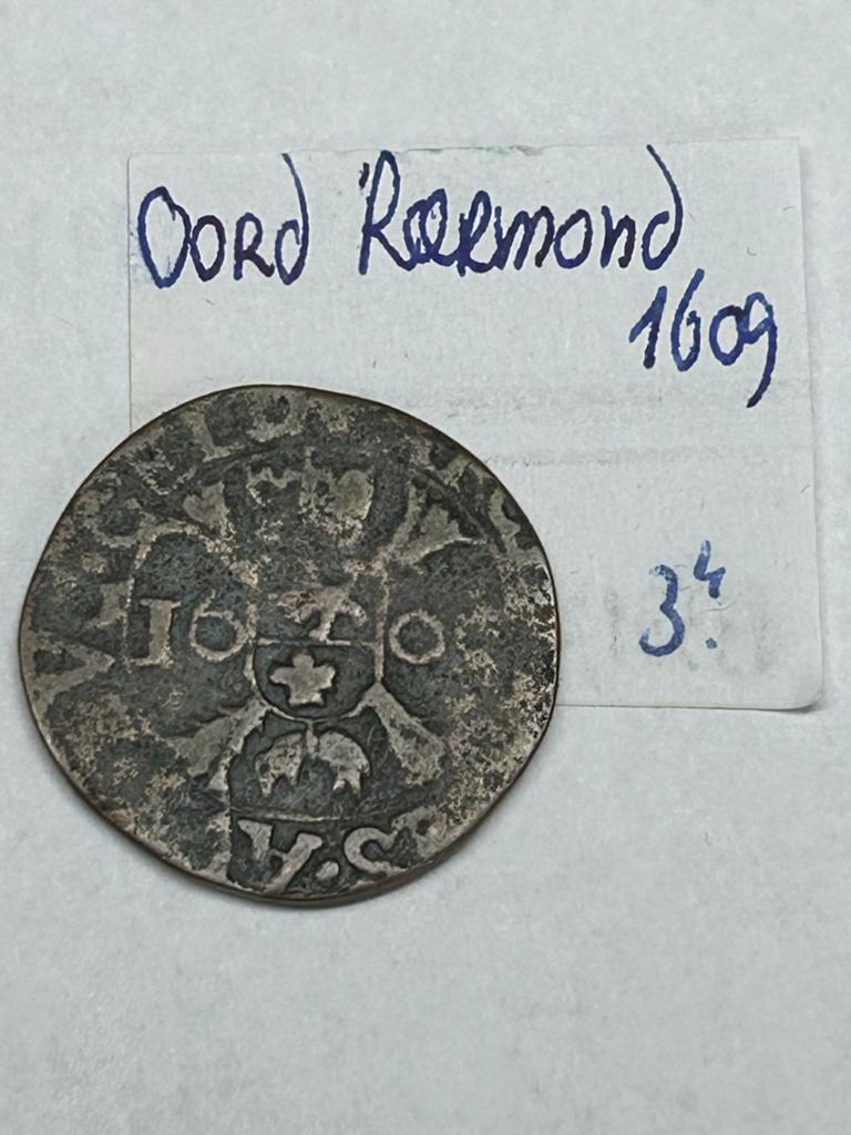 Oord 1609, Albert en Elisabeth, Roermond, Postzegels en Munten, Munten | Nederland, Verzenden, Vóór koninkrijk, Overige waardes