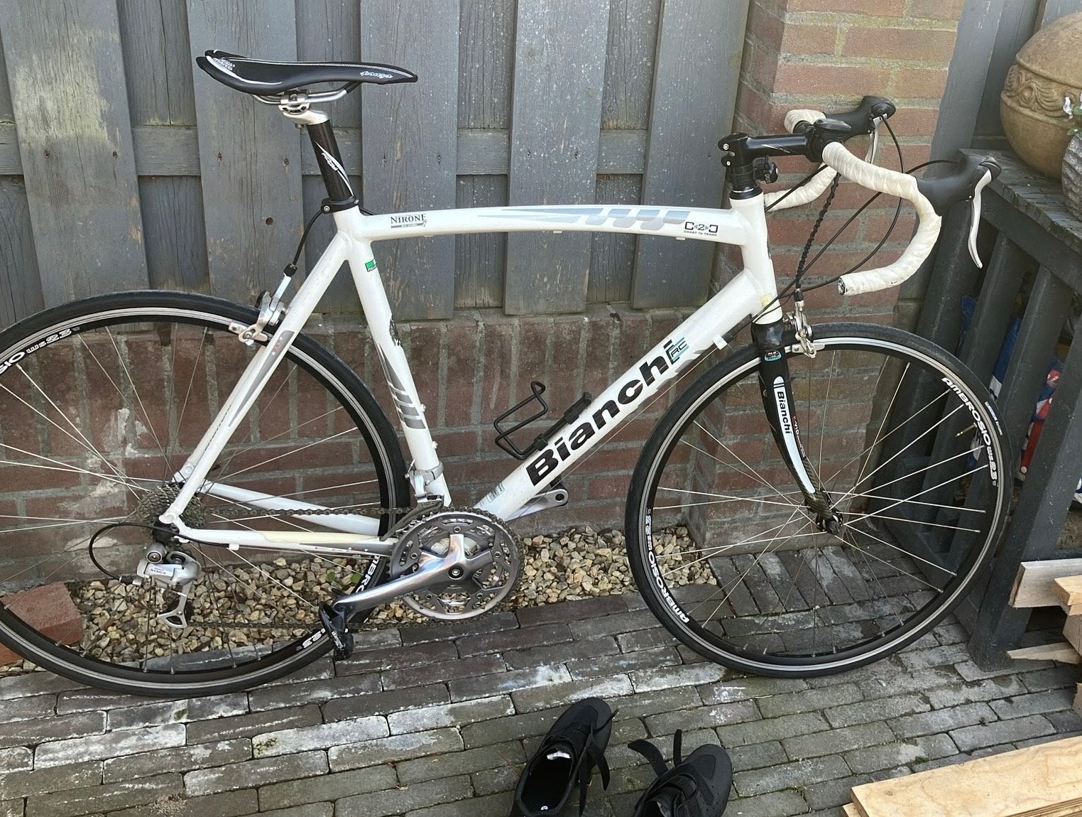 Bianchi C2C Nirone Racefiets - Wit, 28 inch, Gebruikt, Aluminium, Meer dan 20 versnellingen