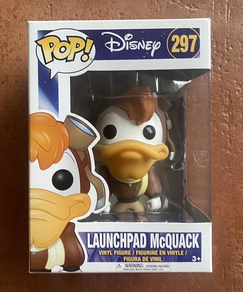 Funko pop disney nr. 297 - Launchpad mcquack, Ophalen of Verzenden, Nieuw