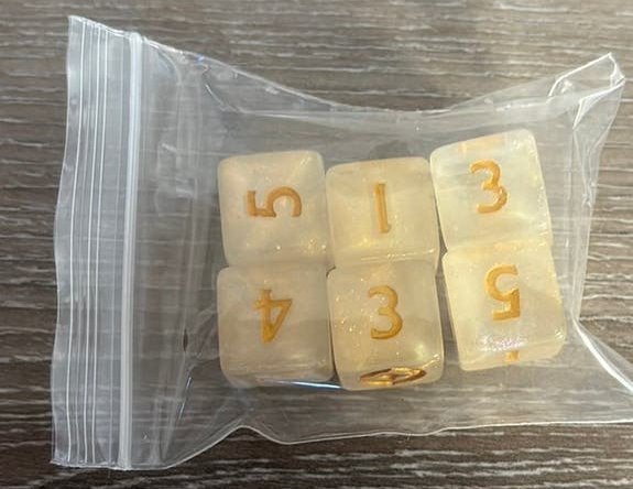 Disney Lorcana Damage Counter dobbelstenen (6stuks) set 14, Ophalen of Verzenden, Zo goed als nieuw
