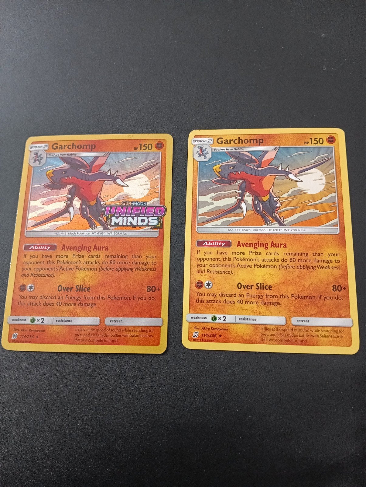 Garchomp Sun&Moon UNIFIED MINDS, Hobby en Vrije tijd, Verzamelkaartspellen | Pokémon, Ophalen of Verzenden, Gebruikt