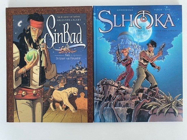 Sinbad HC deel 1, Slhoka HC, deel 2, Fantasy, Floch, Eén stripboek, Ophalen of Verzenden, Zo goed als nieuw