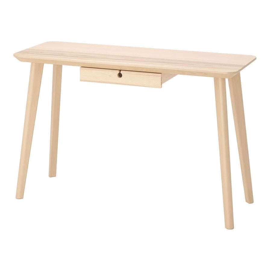 LISABO Bureau tafel IKEA Essen hout, Huis en Inrichting, Ophalen, Gebruikt, Scandinavisch, Hout