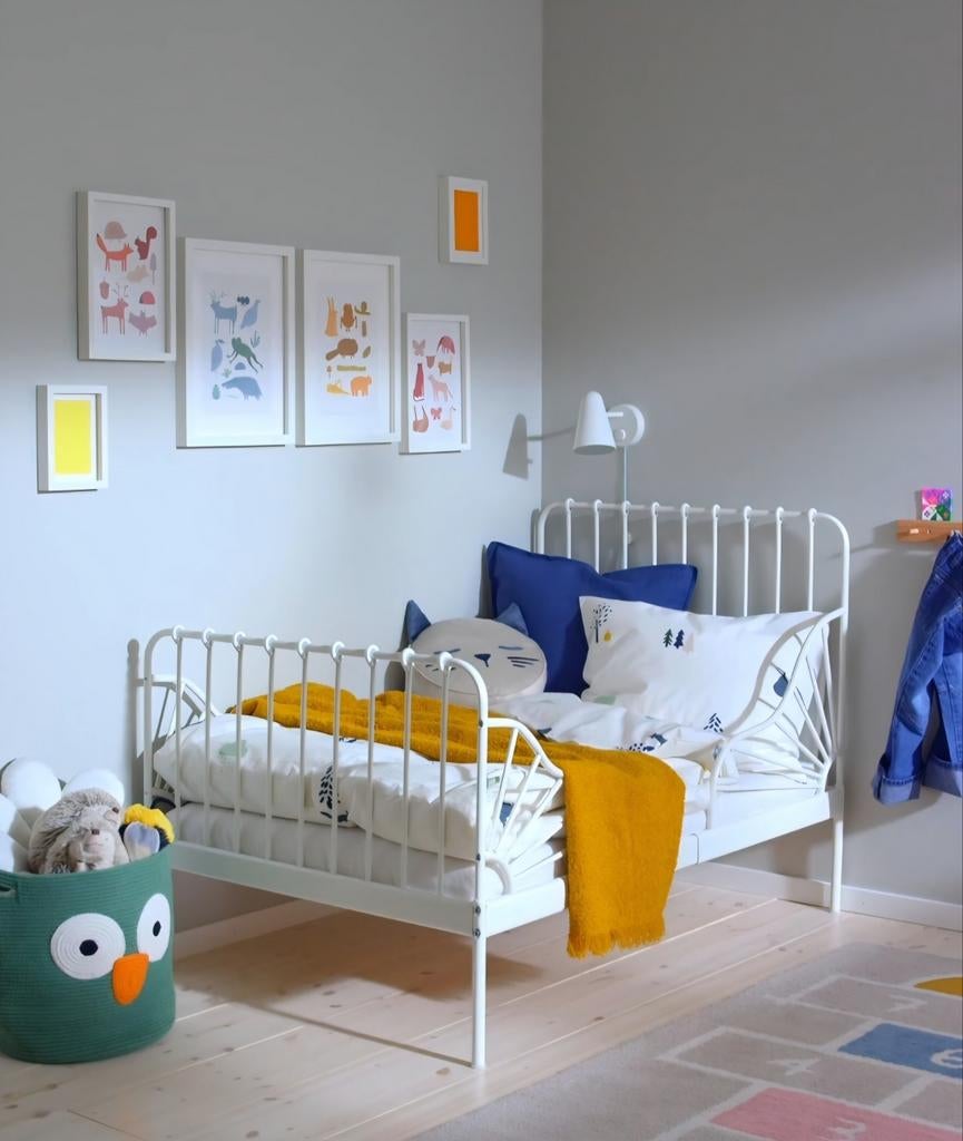 IKEA MINNEN meegroeibed - Zo goed als nieuw, Ophalen, 70 tot 85 cm, Zo goed als nieuw, Lattenbodem