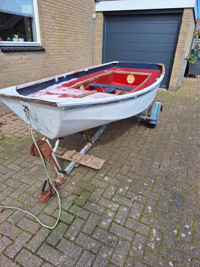 Mirror zeilboot project met boottrailer, Watersport en Boten, Ophalen, Geen motor, Gebruikt, Overige typen