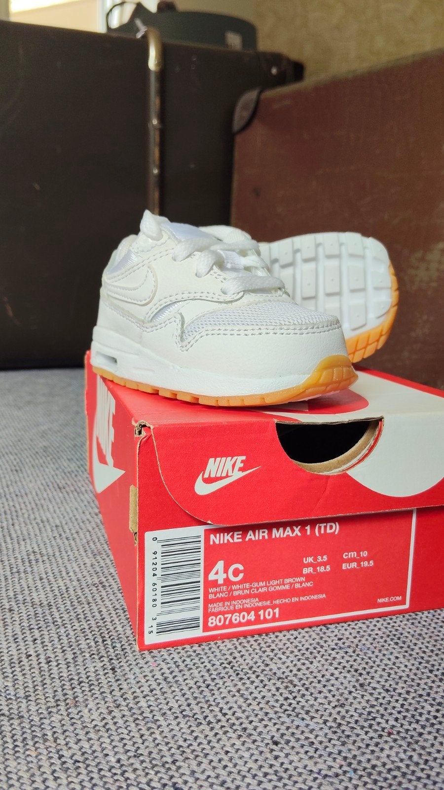 Nike Air Max 1 (TD) 4C (EUR 19.5) - NIEUW, Jongen of Meisje, Schoenen, Nieuw, Ophalen of Verzenden