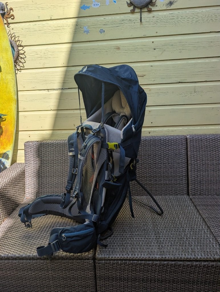 Deuter kid comfort pro blauw, Kinderen en Baby's, Babydragers en Draagdoeken, Overige merken, Gebruikt, Overige typen, Ophalen of Verzenden