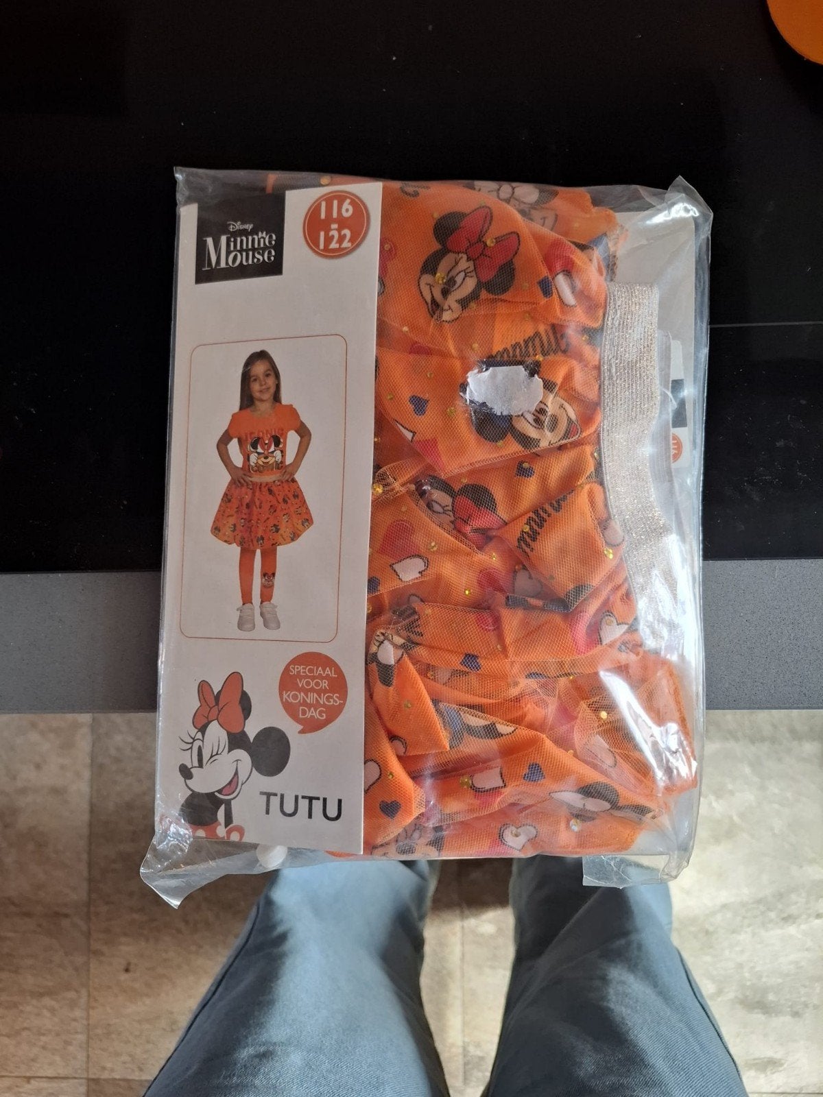 Minnie Mouse Tutu Rokje Oranje - Maat 116/122, Ophalen of Verzenden, Nieuw, Disney Minnie Mouse, Meisje