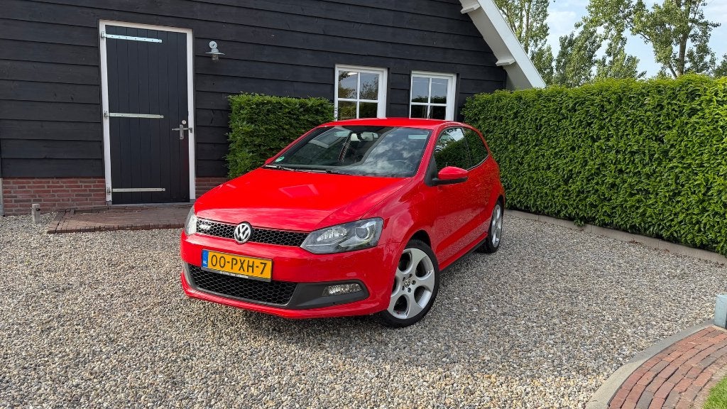 Volkswagen Polo GTI DSG 2011 Rood | Volledige historie, Auto's, Euro 5, Stof, 1169 kg, Zwart