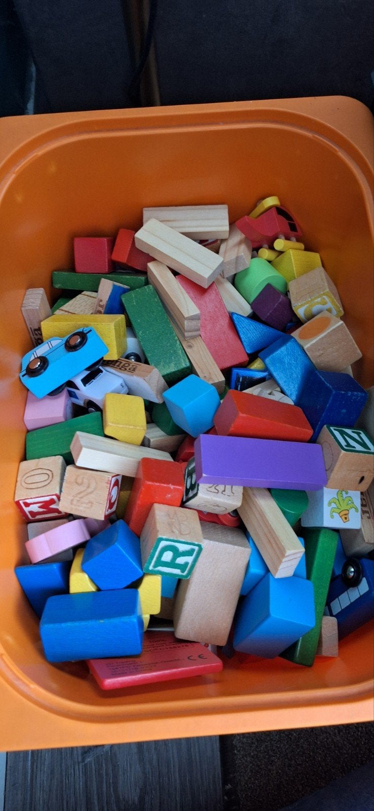 Houten blokken, Kinderen en Baby's, Ophalen, Gebruikt, Overige merken