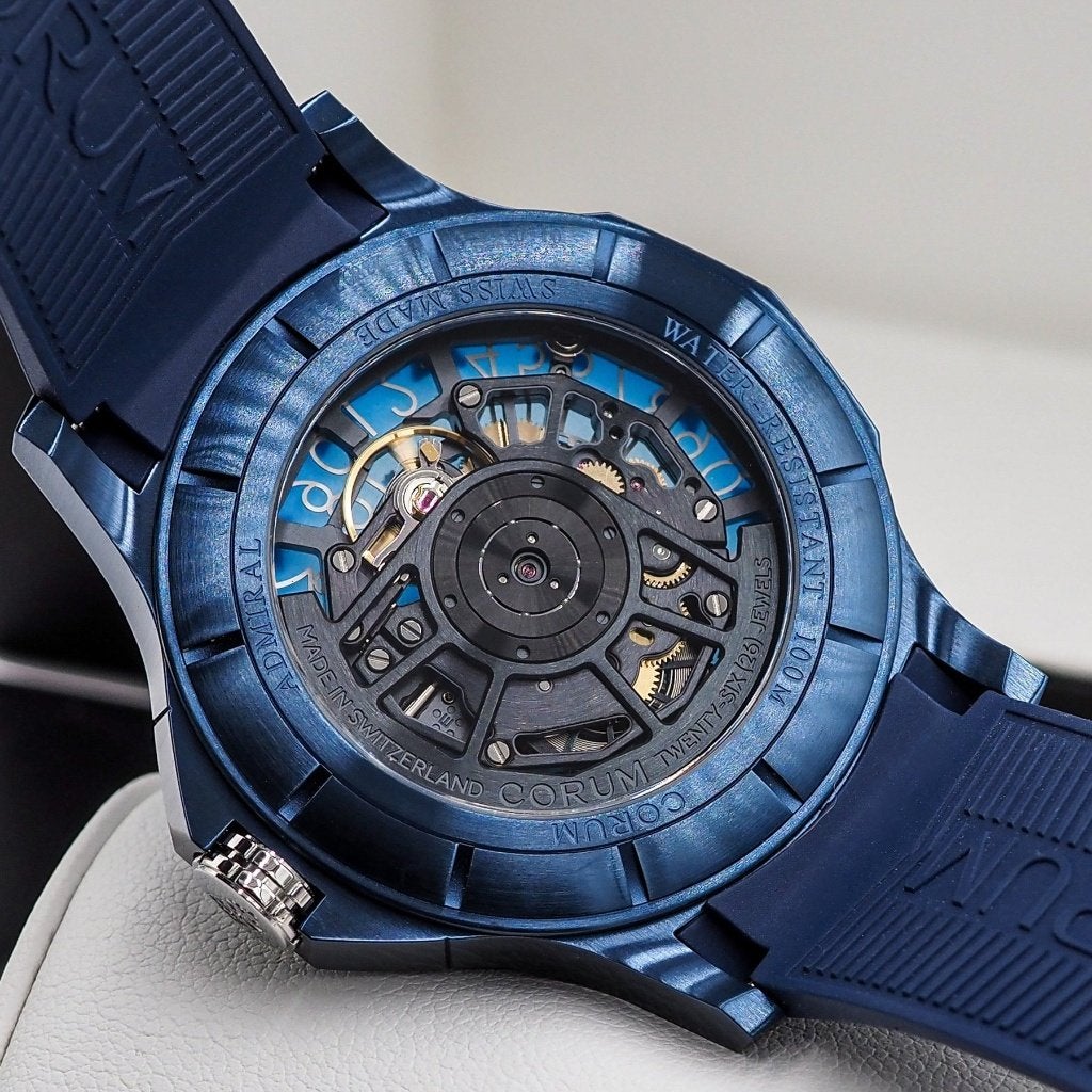CORUM Admiral 42mm Skeleton Automatic-Full Set-Ongebruikt, Sieraden, Tassen en Uiterlijk, Horloges | Heren, Ophalen of Verzenden