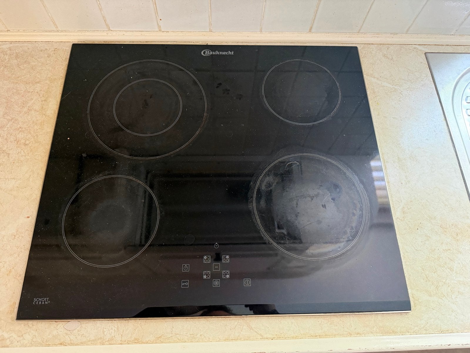 Bauknecht ETPS 6640 IN kookplaat 6.2 kW, Witgoed en Apparatuur, Kookplaten, Ophalen, Gebruikt, 4 kookzones, Inbouw