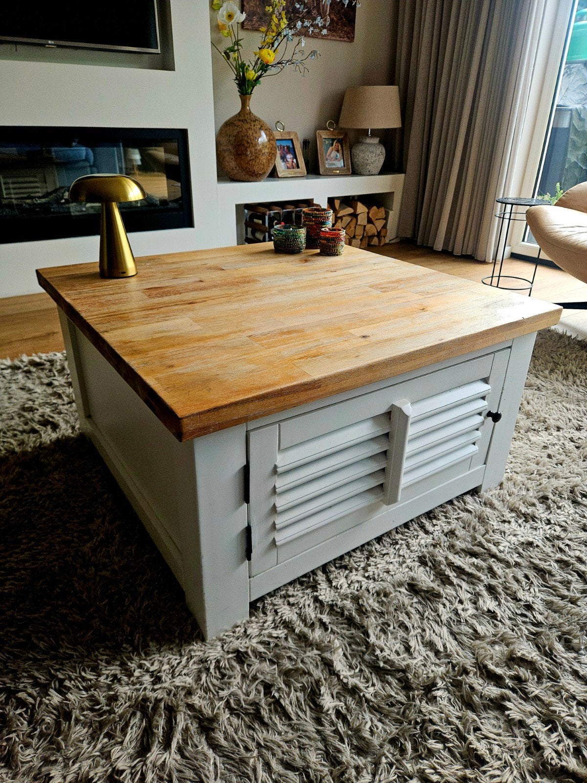 salontafel a la riviera maison, Ophalen, Vierkant, 50 tot 100 cm, 50 tot 100 cm