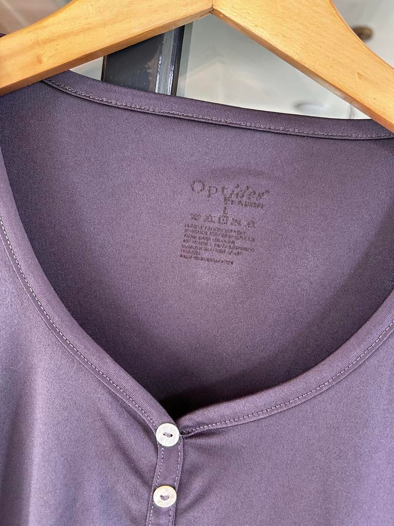 Optidee shirt korte mouw, grijs, maat L, Maat 42/44 (L), Ophalen of Verzenden, Zo goed als nieuw, Korte mouw