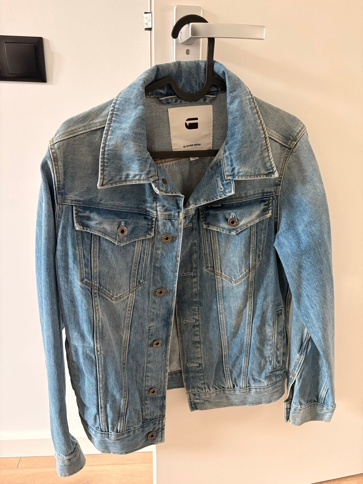 G-Star RAW spijkerjack - Lichtblauw denim - Maat XS, Ophalen of Verzenden, Zo goed als nieuw, Maat 46 (S) of kleiner, Blauw