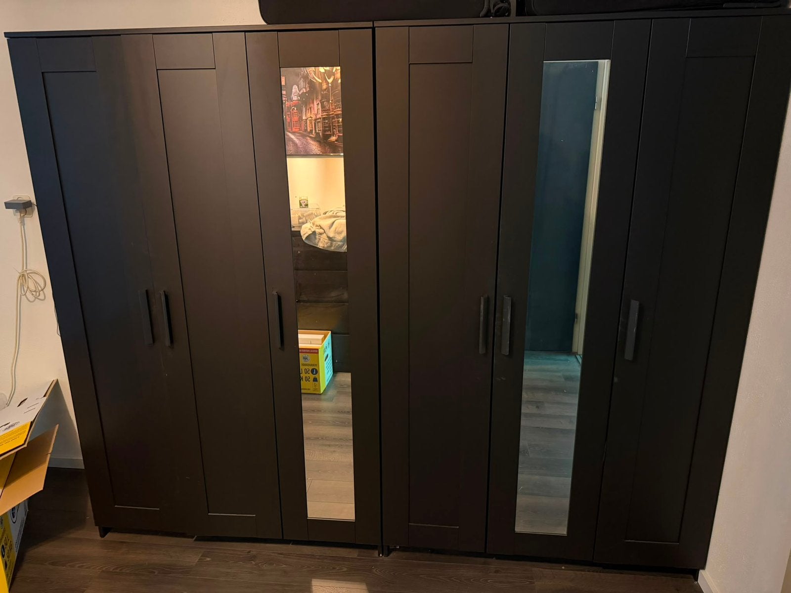 2x BRIMNES kledingkast, Huis en Inrichting, Kasten | Kledingkasten, Ophalen, 100 tot 150 cm, Zo goed als nieuw, 150 tot 200 cm