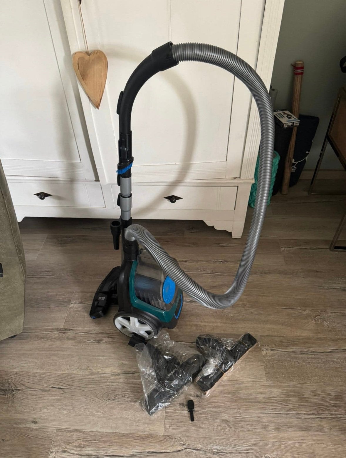 Philips FC9334/09 PowerPro Compact stofzuiger, Gebruikt, Philips, Geschikt voor harde vloeren, Overige typen