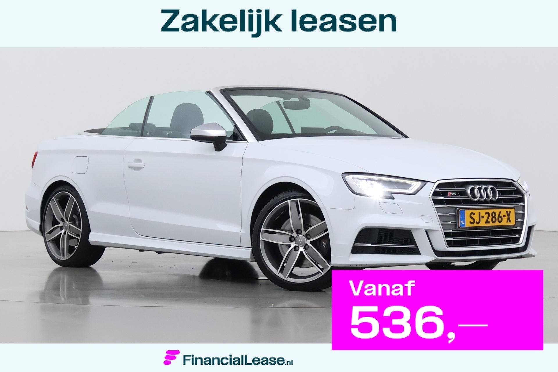 Audi A3 Cabriolet 2.0 TFSI S3 Quattro Pro Line Plus | Leder/, Automaat, 15 km/l, 4 stoelen, Wit