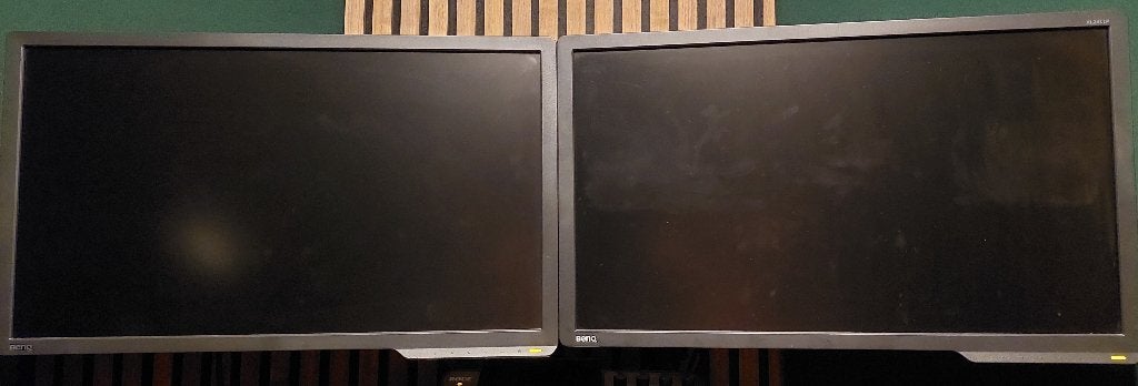 2 x 24 inch gaming monitor BenQ XL2411p 143hz inc monitorarm, BENQ, Gebruikt, 101 t/m 150 Hz, Full HD
