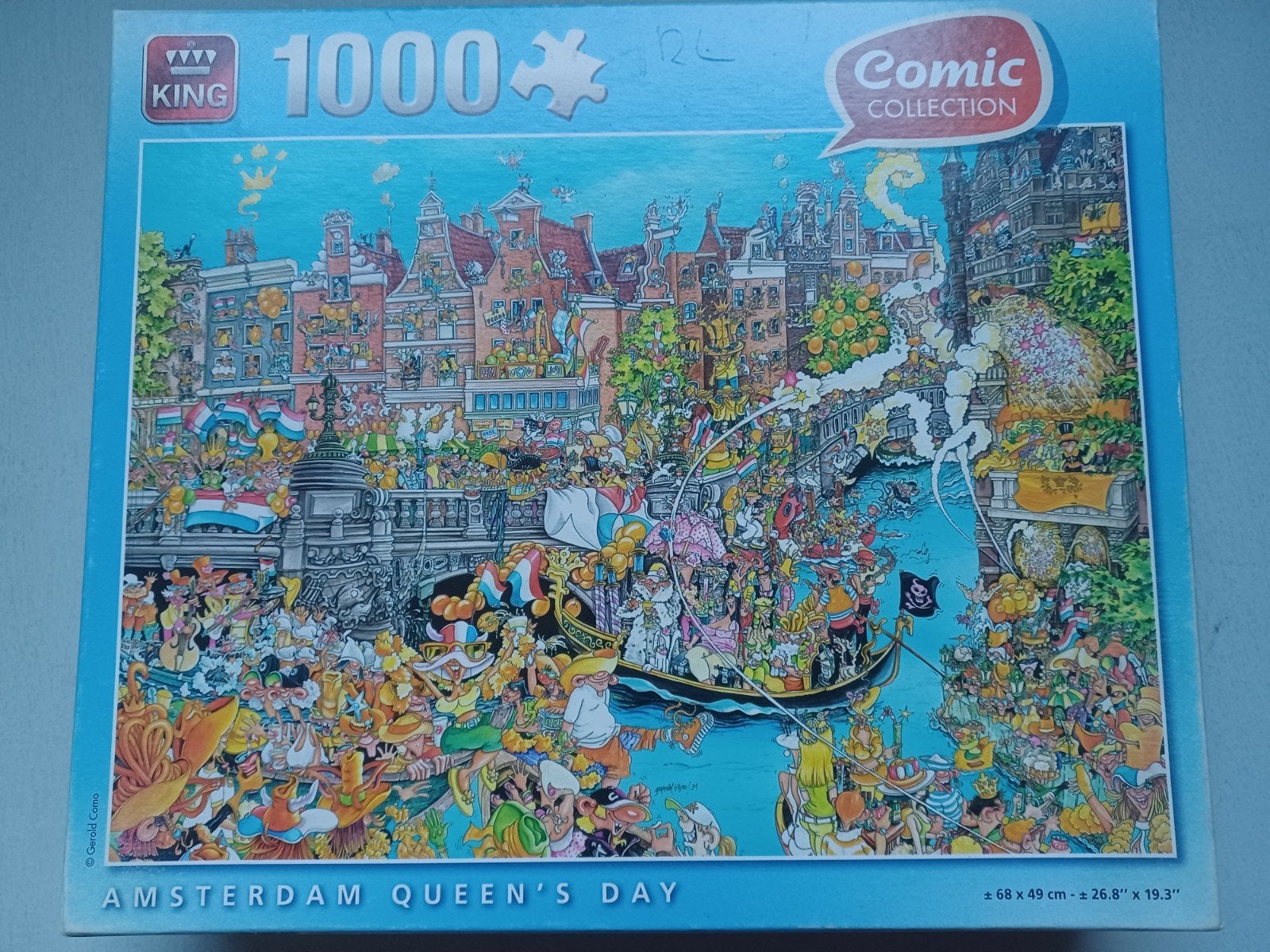 puzzel Amsterdam, Queen's day, Ophalen of Verzenden, 500 t/m 1500 stukjes, Zo goed als nieuw