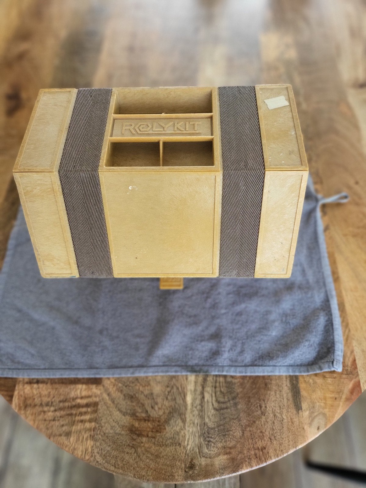 Vintage Rolykit opbergdoos voor kleine onderdelen, Ophalen, Gebruikt, Gereedschapsopslag, Overige merken