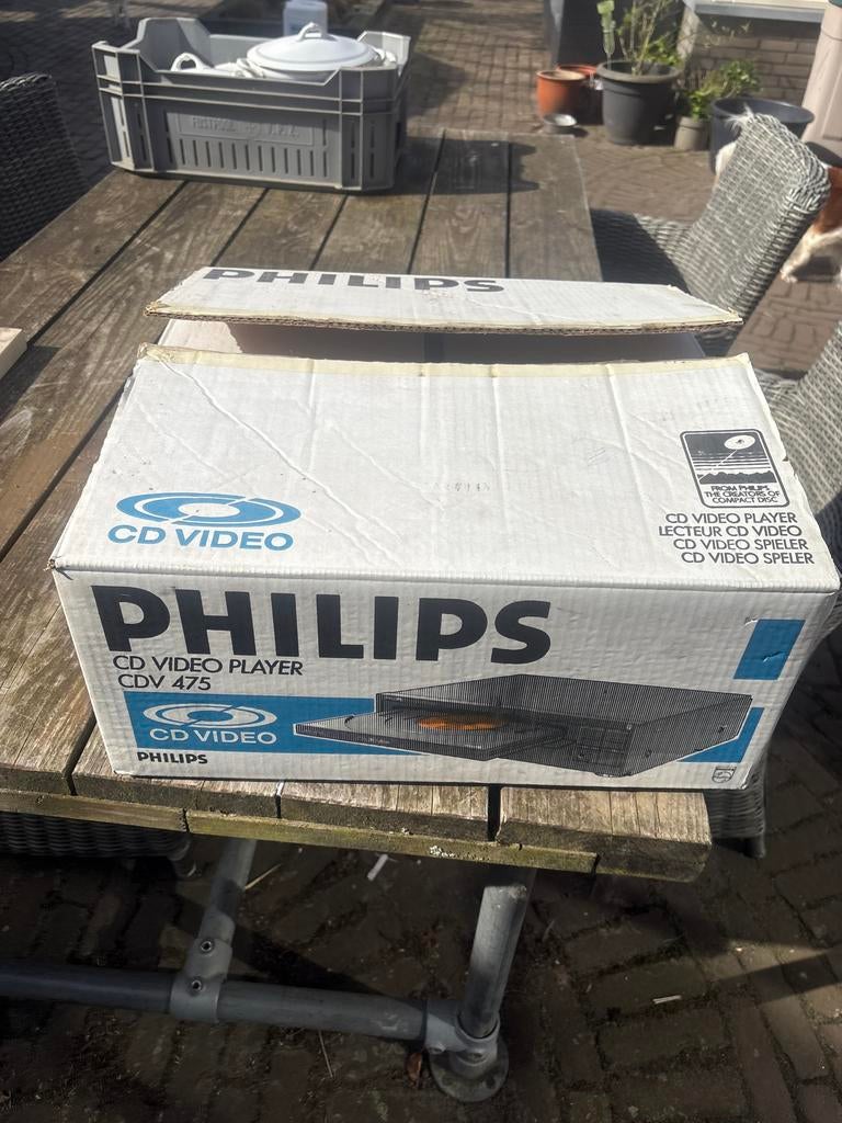 Philips CD Video Player CDV 475/486 met afstandsbedieningen, Ophalen of Verzenden, Zo goed als nieuw