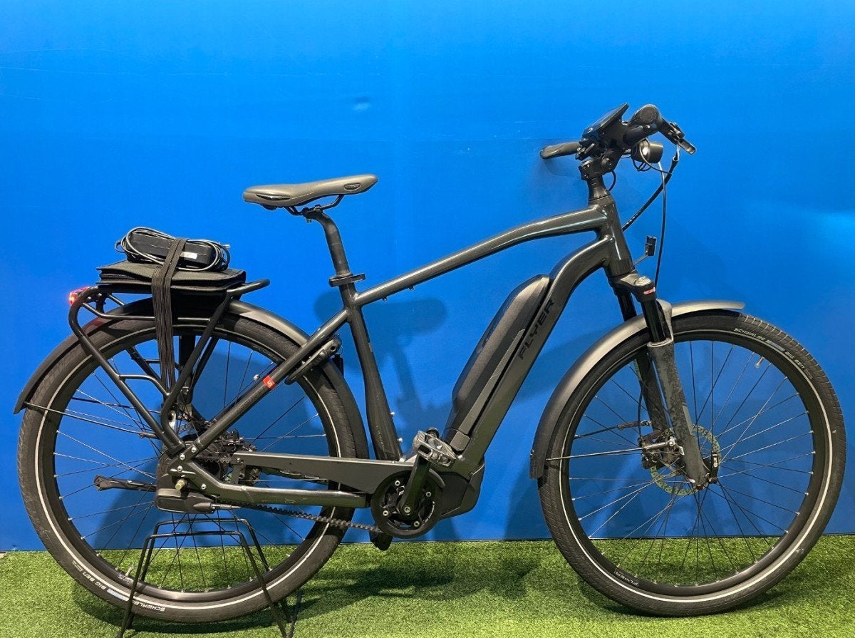 Flyer Upstreet 5 600Wh Heren Grijs 53cm L, Fietsen en Brommers, Elektrische fietsen, Gebruikt, -, -, 51 tot 55 cm