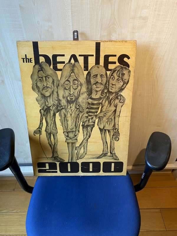 Beatles - schilderij - karikatuur - Cartoon, Ophalen, Huis en Inrichting