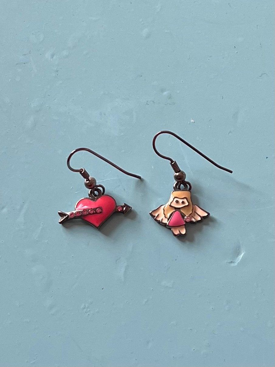 Nieuwe Cupido oorbellen oorhangers, Overige materialen, Hangers, Overige kleuren, Nieuw