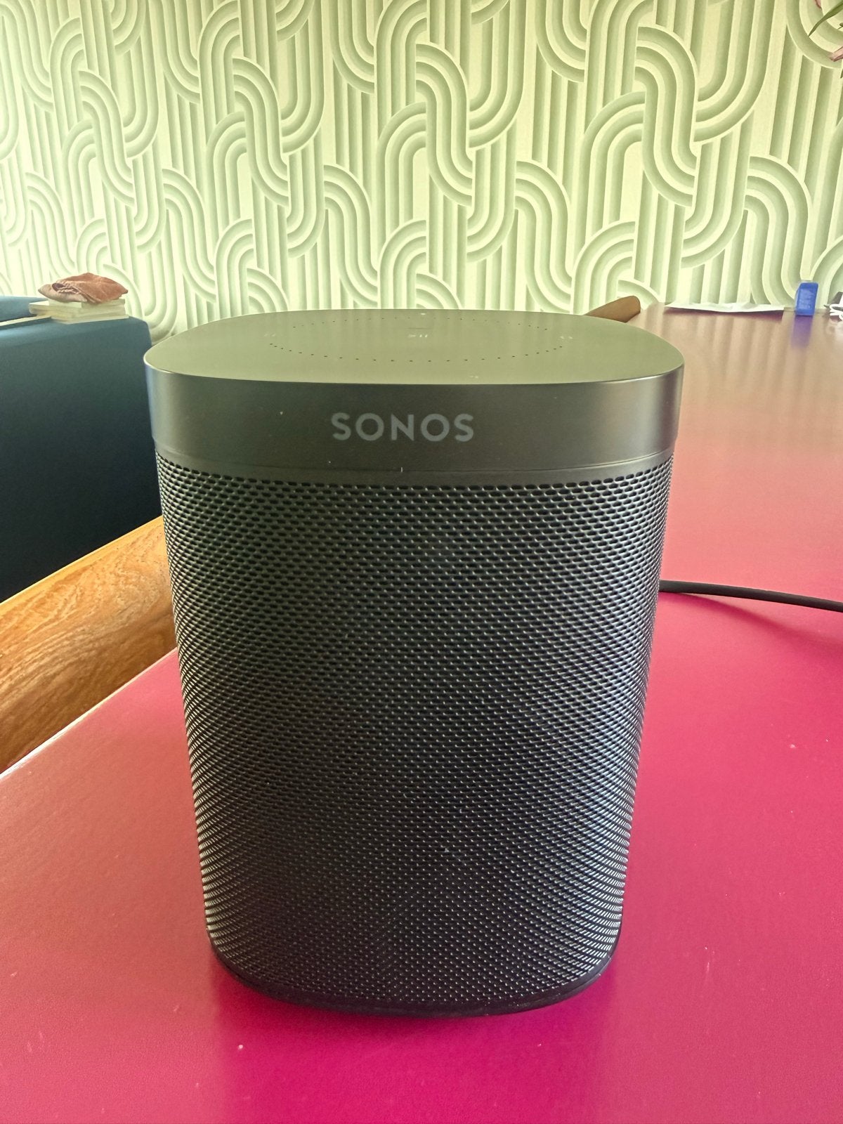 Sonos One Gen 2 - Zwarte Slimme Speaker, Slimme speaker, WiFi, Ophalen of Verzenden, Zo goed als nieuw