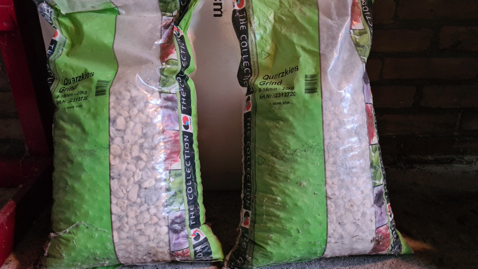 Quarzkies grind 38kg, Ophalen