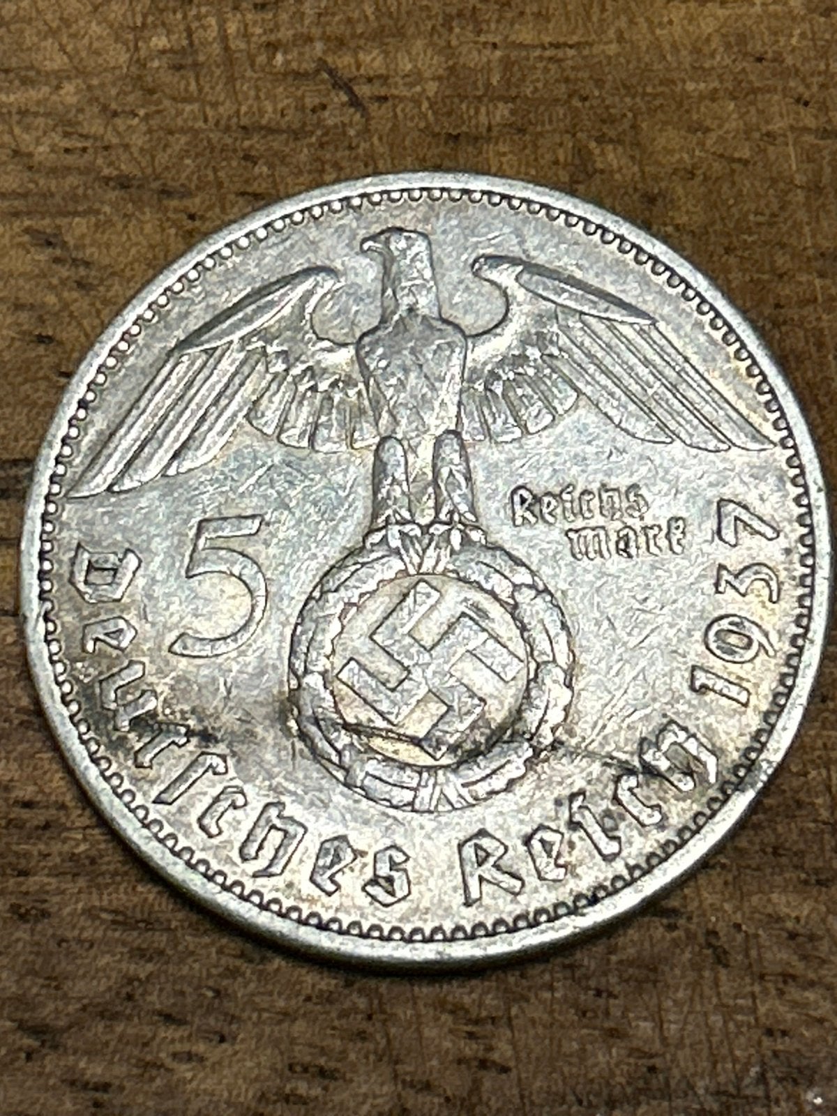 5 reichsmark 1937 Duitsland., Verzenden, Duitsland