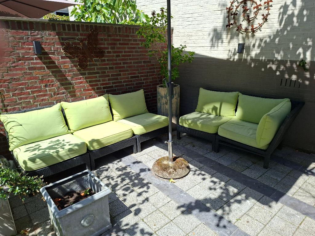 loungebank tuin, met geweldige kussens, Tuin en Terras, Ophalen, Gebruikt, Wicker